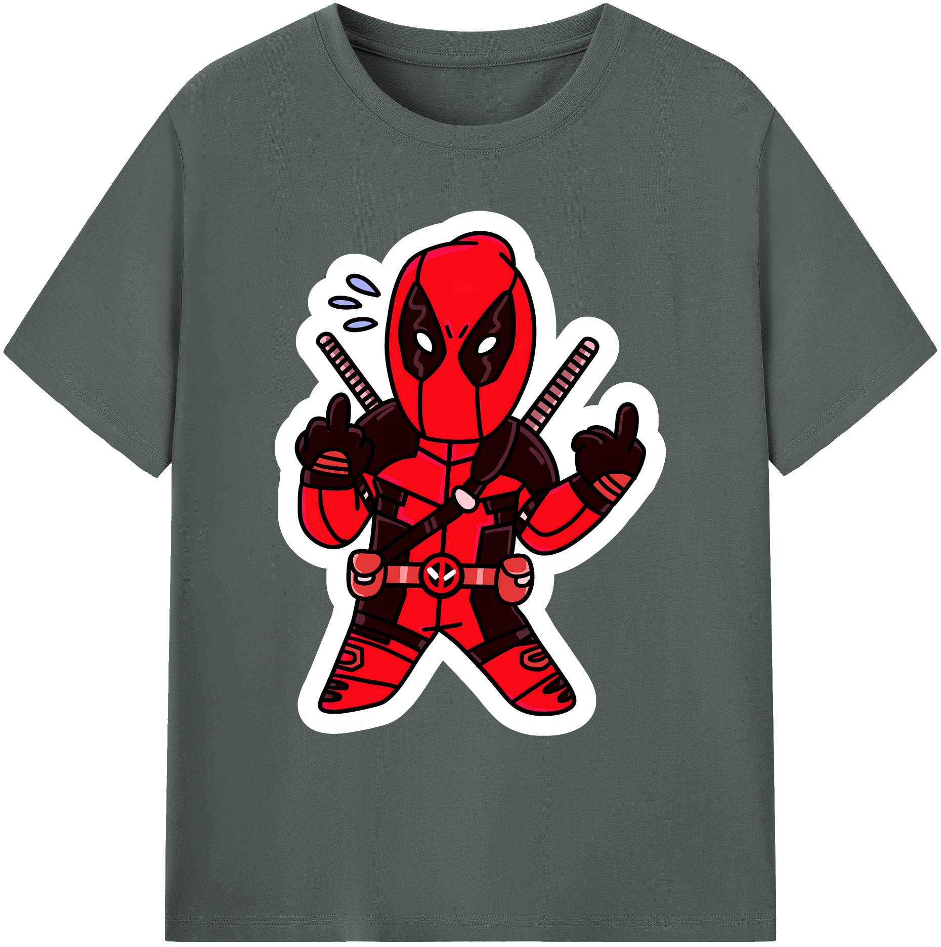 （画像用） Deadpool デッドプール 綿100％ メンズ半袖Tシャツ｜肌触りやわらか＆通気性